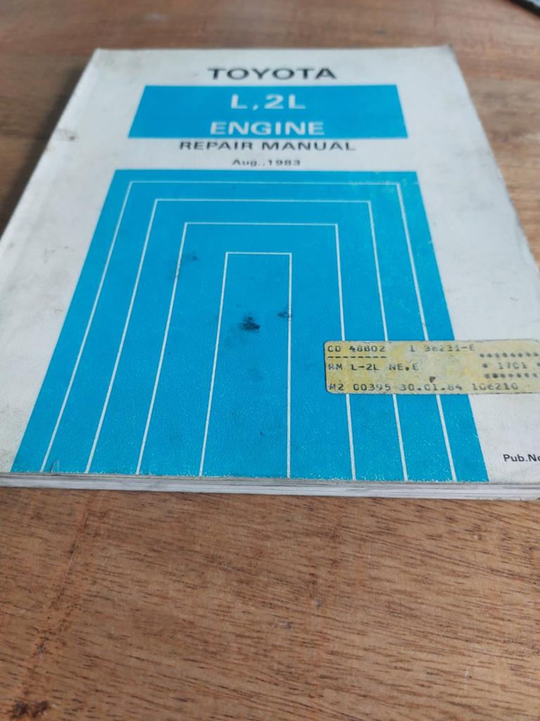 REPAIR MANUAL ENGINE TOYOTA L 2L MOTOR CROWN HILUX HIACE, Ophalen of Verzenden