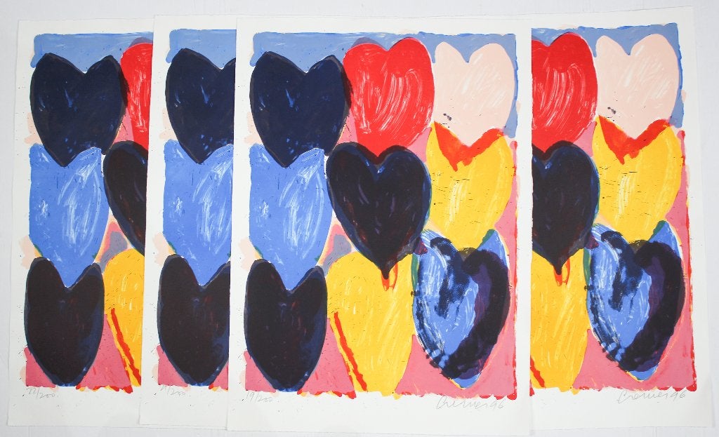 Jan Cremer (1940-2024) tulpen 1996 79 cm 100% origineel, Gesigneerd, Ophalen, Zeefdruk