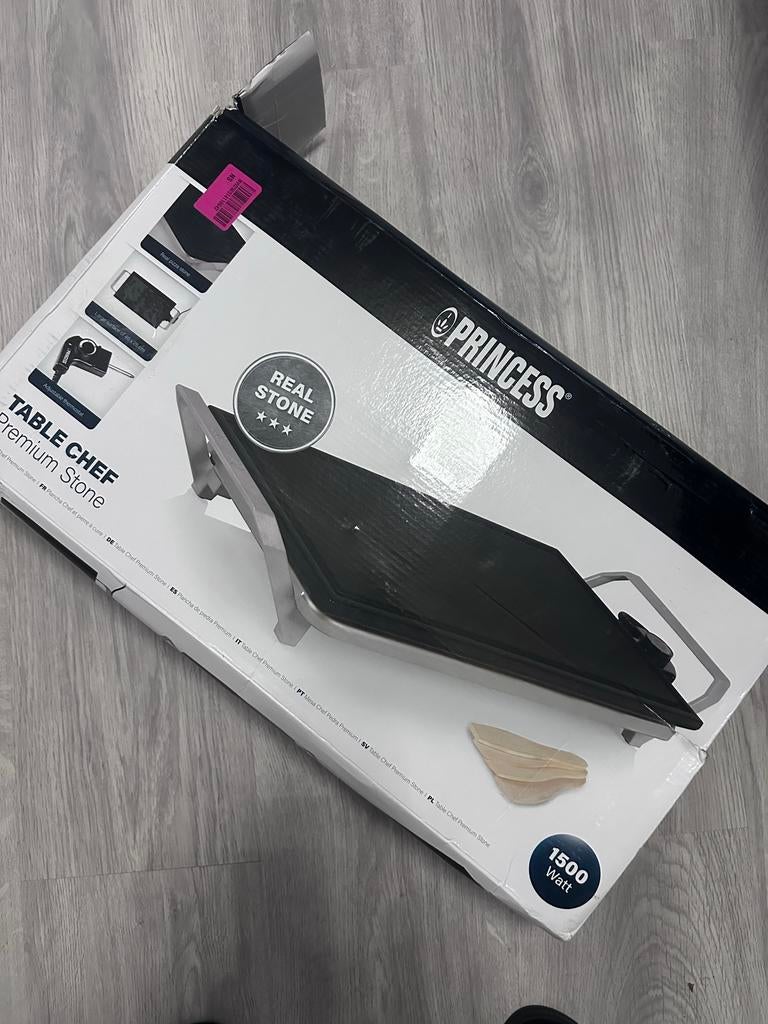 Princess Table Chef Premium Stone grillplaat, Ophalen of Verzenden, Zo goed als nieuw, Tafelgrill