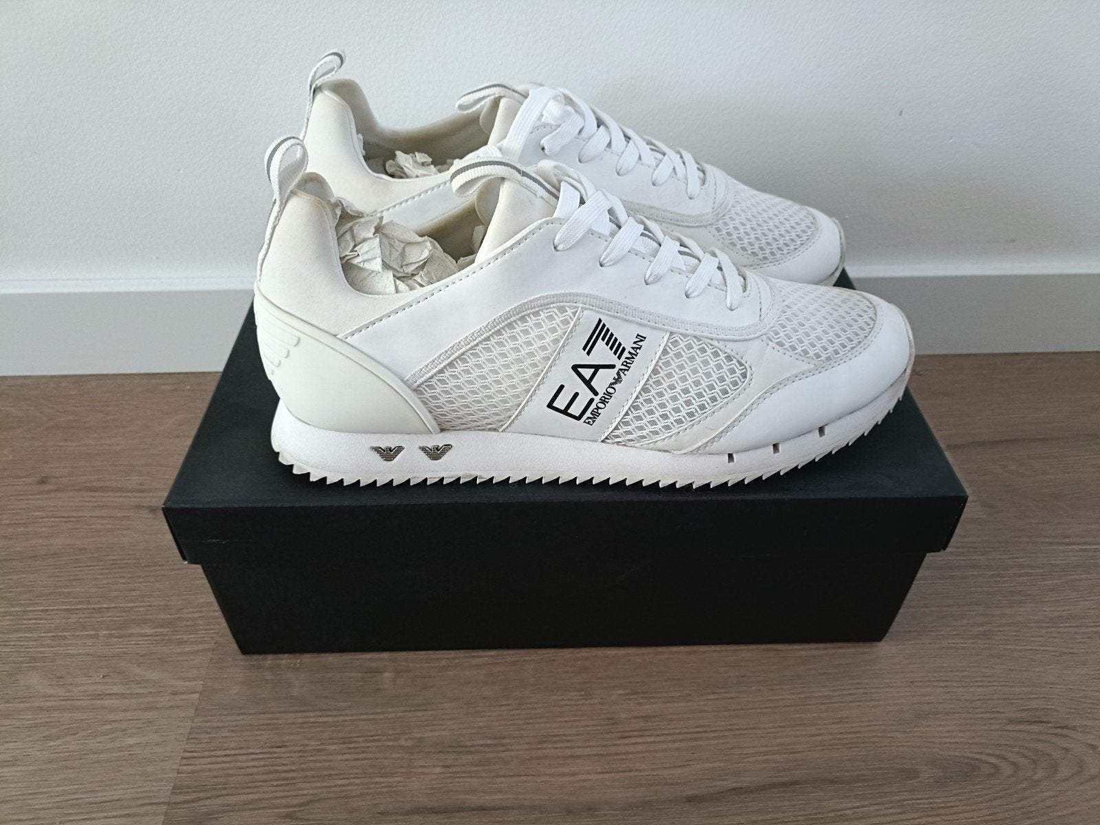 Emporio Armani EA7 Sneakers (Maat 44), Kleding | Heren, Schoenen, Wit, Ophalen of Verzenden, Emporio Armani EA7, Sneakers of Gympen