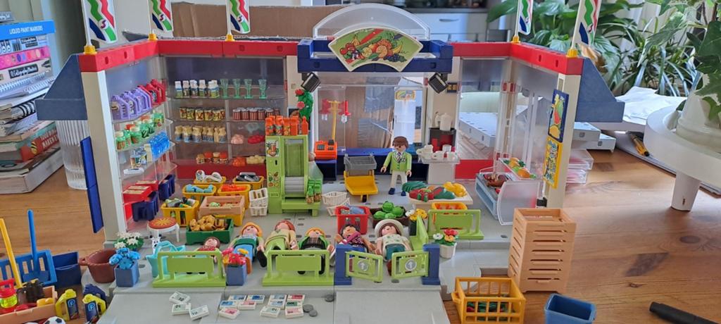 Playmobil supermarkt 3200 plus extra's, Kinderen en Baby's, Speelgoed | Playmobil, Ophalen of Verzenden