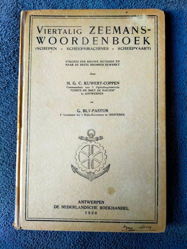 Viertalig Zeemanswoordenboek (1920) Ned / Fr / Eng / Du, Gelezen, Ophalen of Verzenden, Overige uitgevers, Nederlands