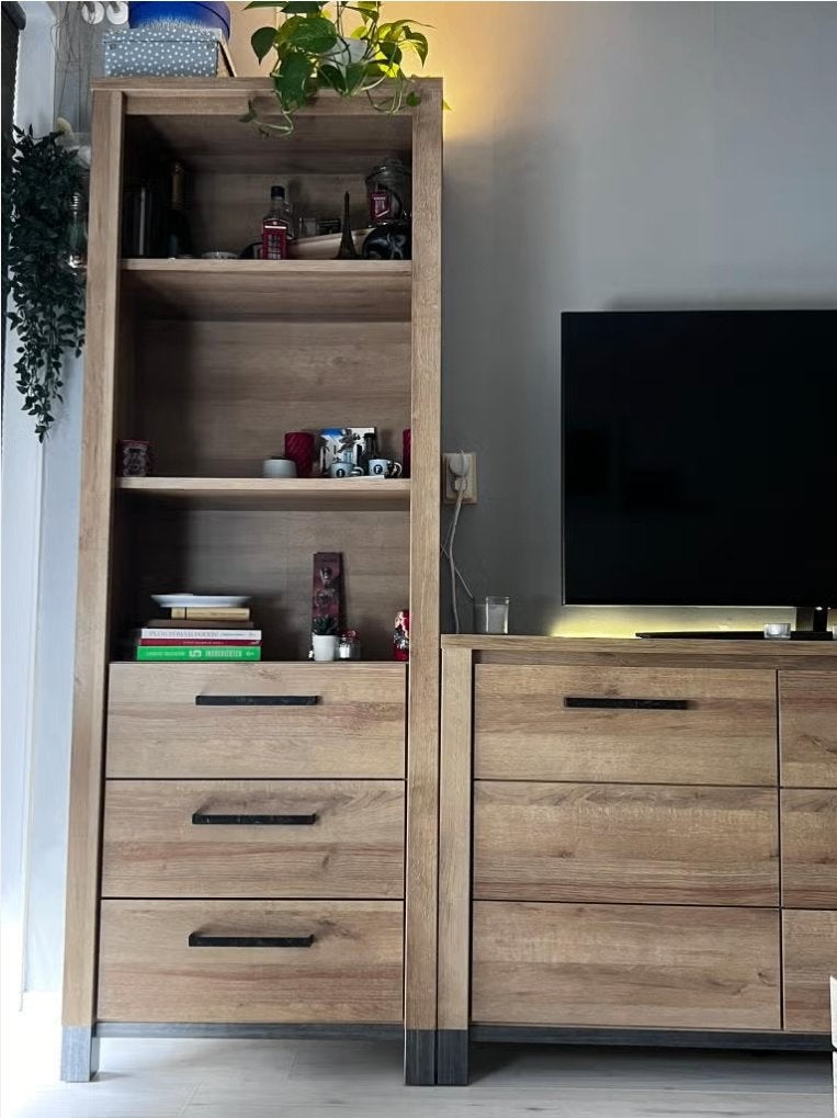 Leen Bakker Finn kast – licht eiken – met lades, Ophalen, 50 tot 100 cm, Zo goed als nieuw, Minder dan 100 cm