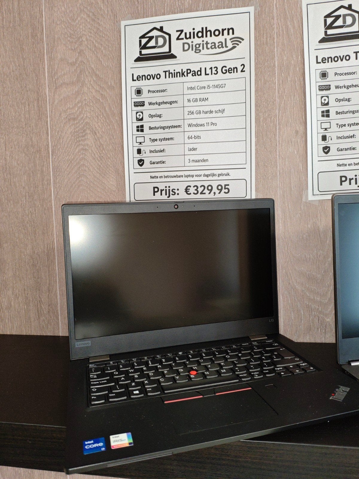 Lenovo ThinkPad L13 Gen 2 - i5 16GB 256GB Windows 11 Pro, Computers en Software, Windows Laptops, 256 GB, 2 tot 3 Ghz, Qwerty