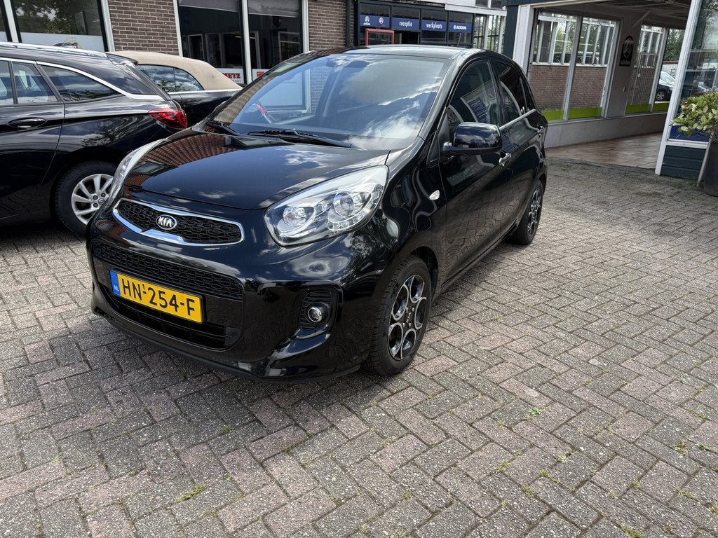Kia Picanto 1.0 CVVT First Edition (bj 2015), Auto's, Kia, Voorwielaandrijving, Euro 5, Stof, Gebruikt