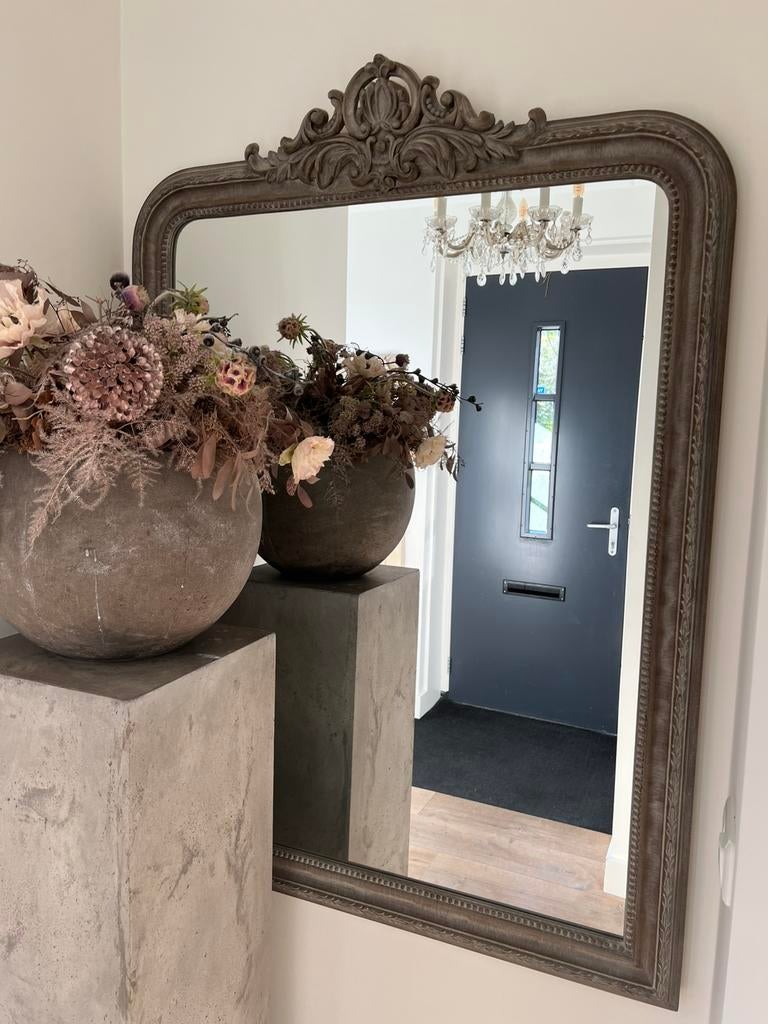 Kuifspiegel groot van lifestyle home collection, Huis en Inrichting, Woonaccessoires | Spiegels, Ophalen, Zo goed als nieuw, Rechthoekig
