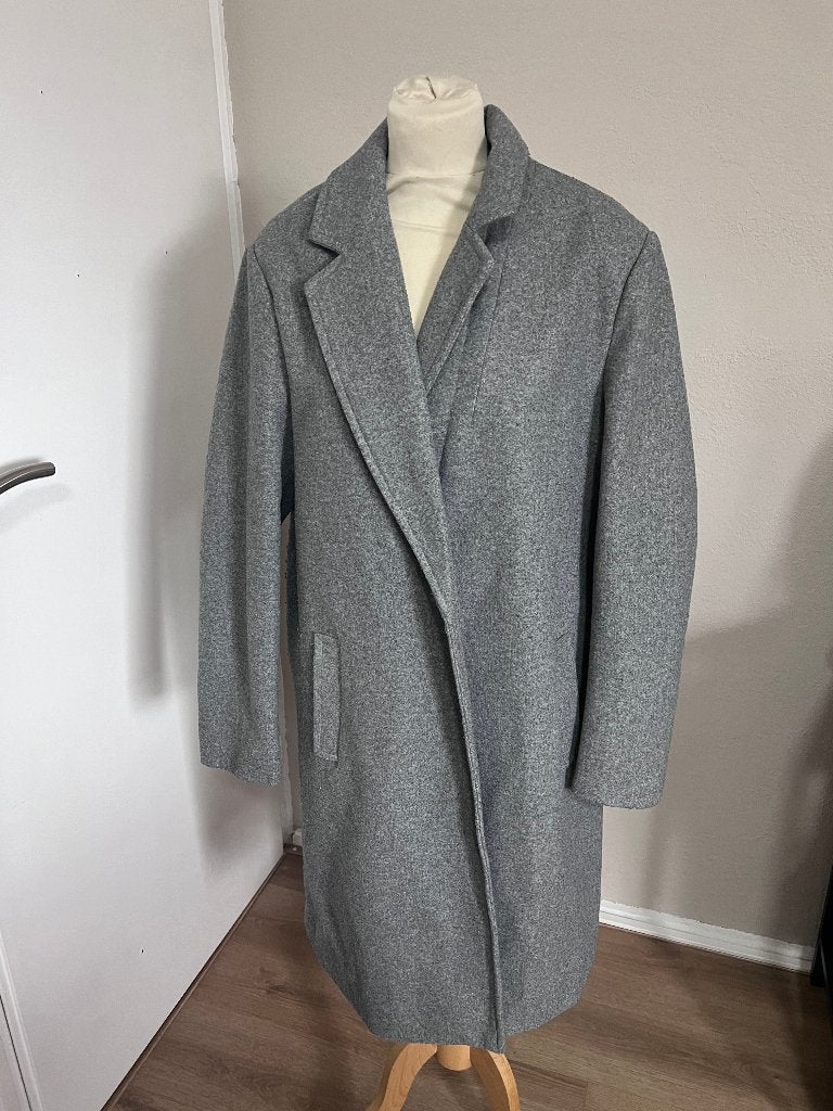 Leuke grijze dames jas / mantel Ever.me maat 44, Kleding | Dames, Maat 42/44 (L), Ophalen of Verzenden, Everme, Grijs