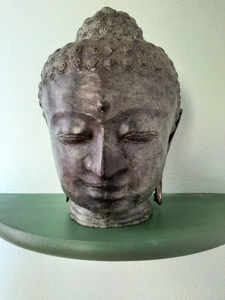 Boeddhahoofd, Ophalen of Verzenden, Gebruikt, 36 cm