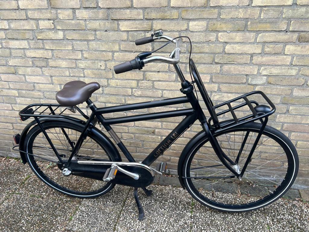 Cortina U4 heren transportfiets 28inch 57cm, Fietsen en Brommers, Fietsen | Heren | Herenfietsen, Terugtraprem, Versnellingen
