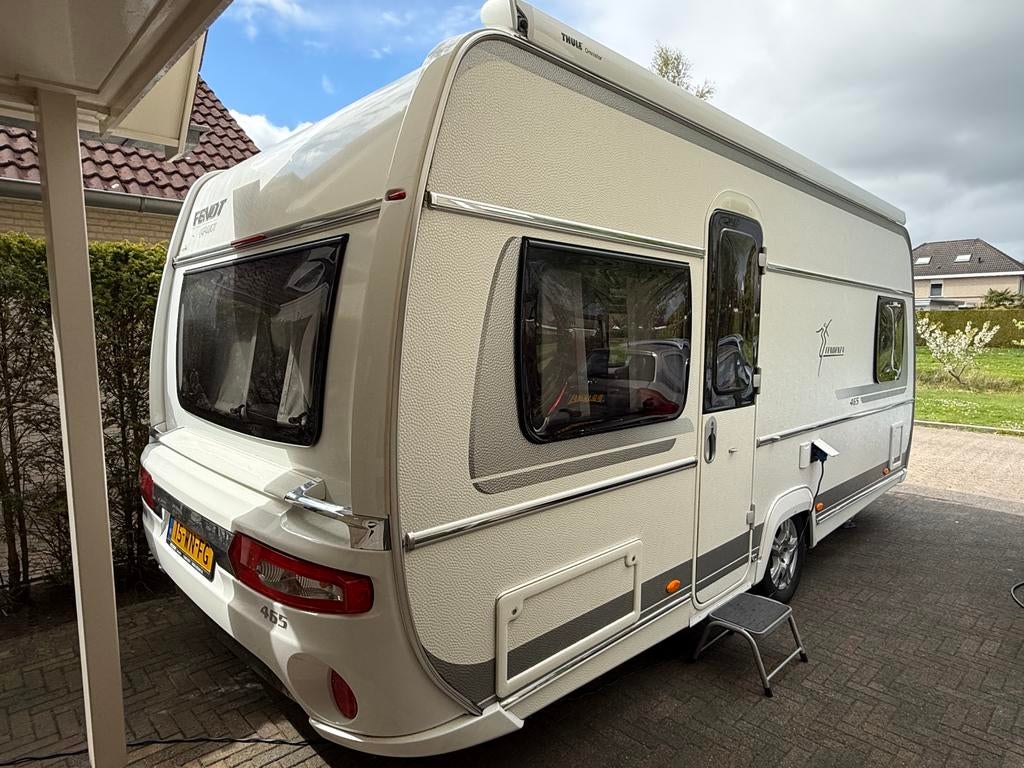Fendt Tendenza 465 FSB caravan uit 2015, Caravans en Kamperen, Caravans, Omvormbare zithoek, Rondzit, Particulier, Fendt