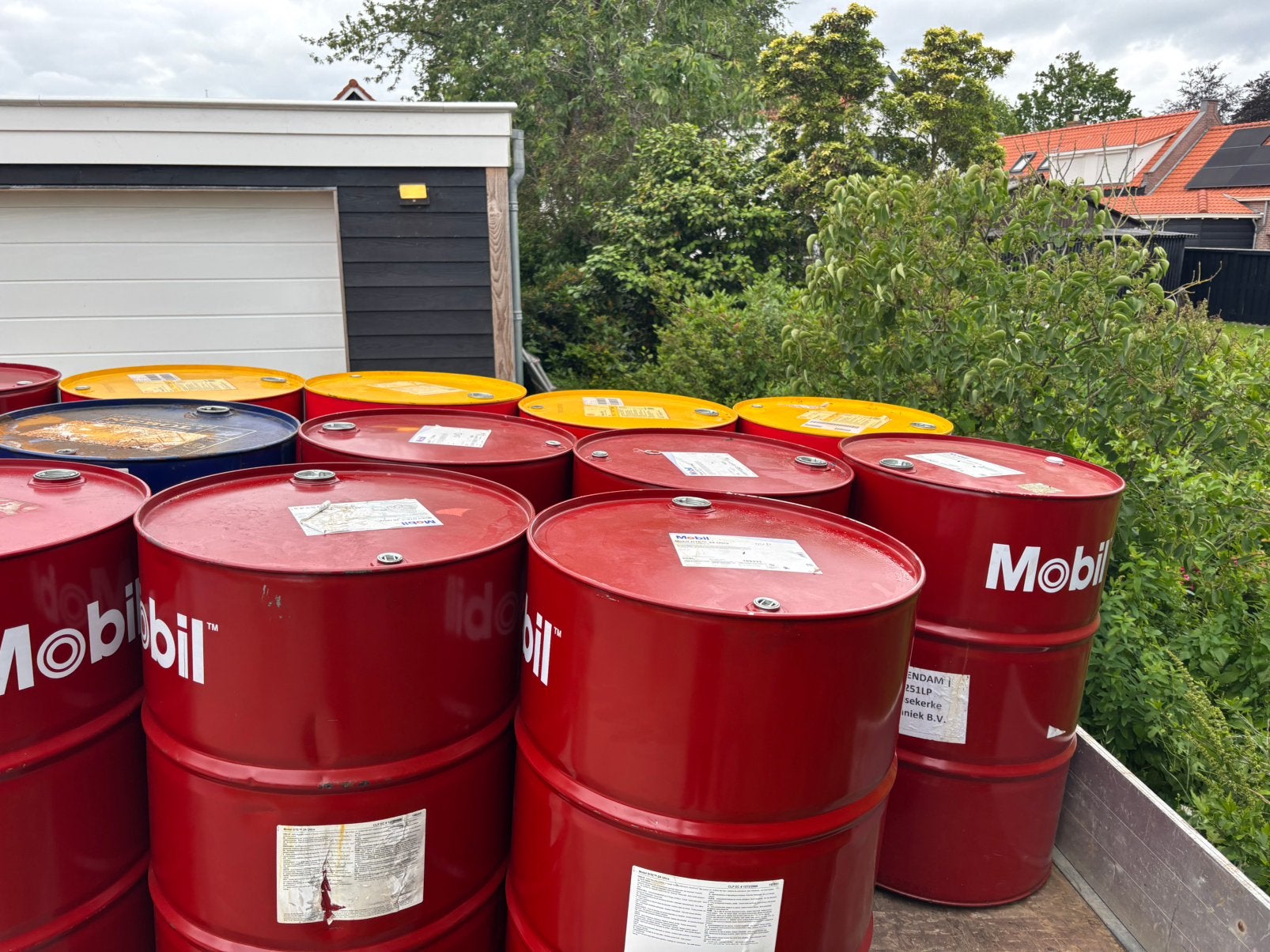 200 liter olievaten voor diverse doeleinden, Tuin en Terras, Ophalen, Nieuw, Vuurton