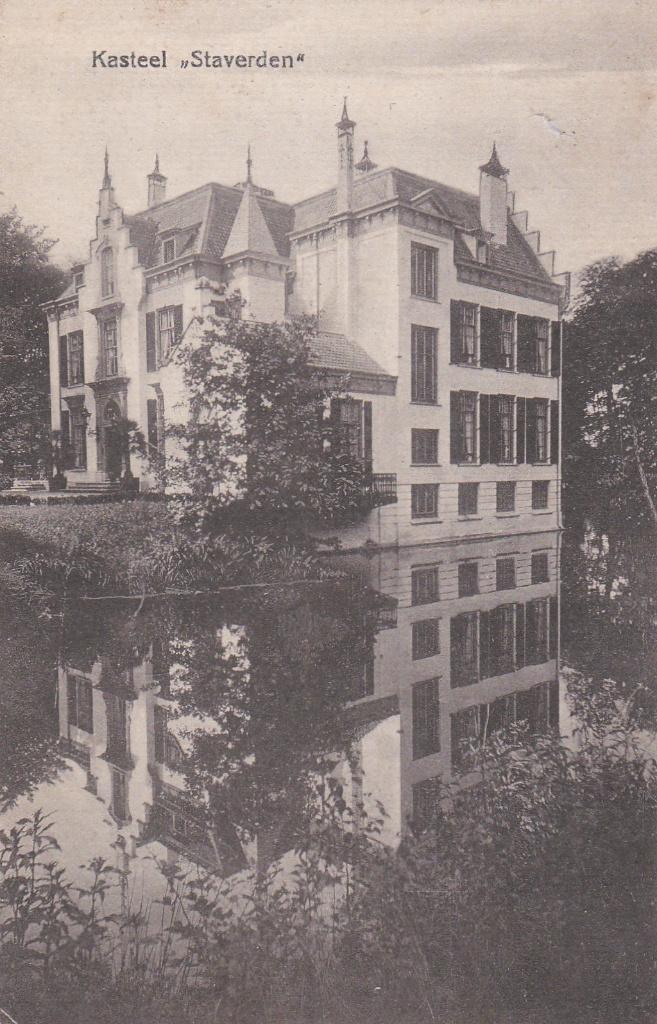 kasteel staverden ca  1950, Ophalen of Verzenden, Voor 1920, Noord-Brabant
