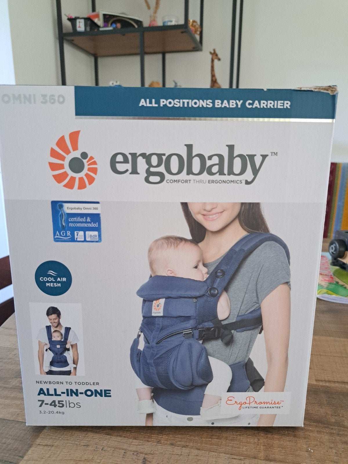 Ergobaby Omni 360 Draagzak - Cool Air Mesh, Ophalen, Zo goed als nieuw, Draagzak, Overige merken