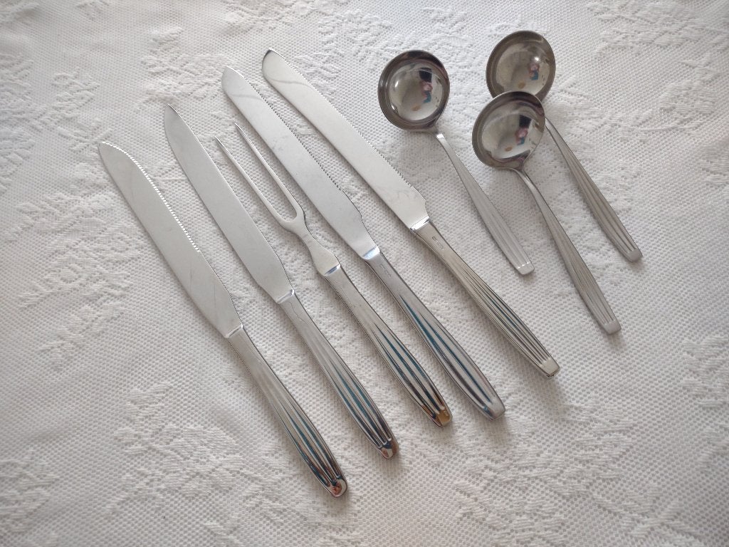 gero zilmeta 526 (sarabande) heel veel bestekdelen, Ophalen of Verzenden, Gebruikt, Rvs of Chroom