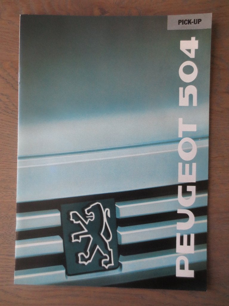 Autofolder: Peugeot 504 - Pick - up.  Folder is nieuw, Ophalen of Verzenden, Nieuw, Peugeot
