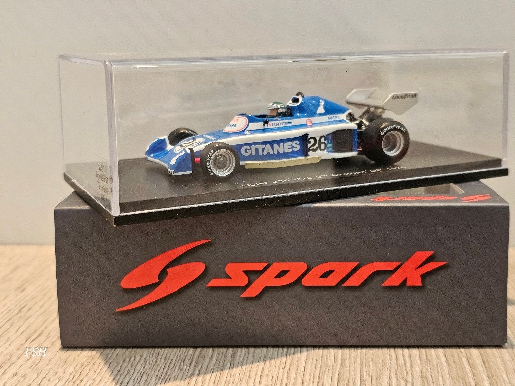 Ligier JS5, Jacques Laffite # 26, 2nd GP Austria 1976., Hobby en Vrije tijd, Modelauto's | 1:43, Ophalen of Verzenden, Zo goed als nieuw