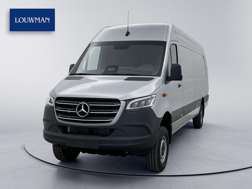 Mercedes-Benz Sprinter 319 1.9 CDI L4H2 Pro 4x4 Elektr schui, Auto's, Bestelauto's, Automaat, Gebruikt, Zwart, Adaptive Cruise Control
