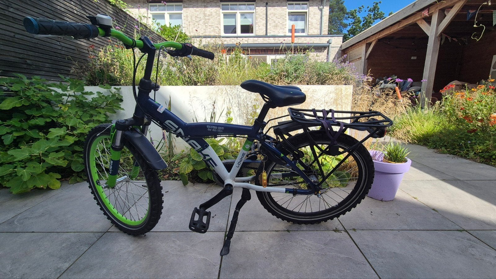 Loekie Snake kinderfiets 22 inch, 20 inch of meer, Gebruikt, Velgrem, Ophalen
