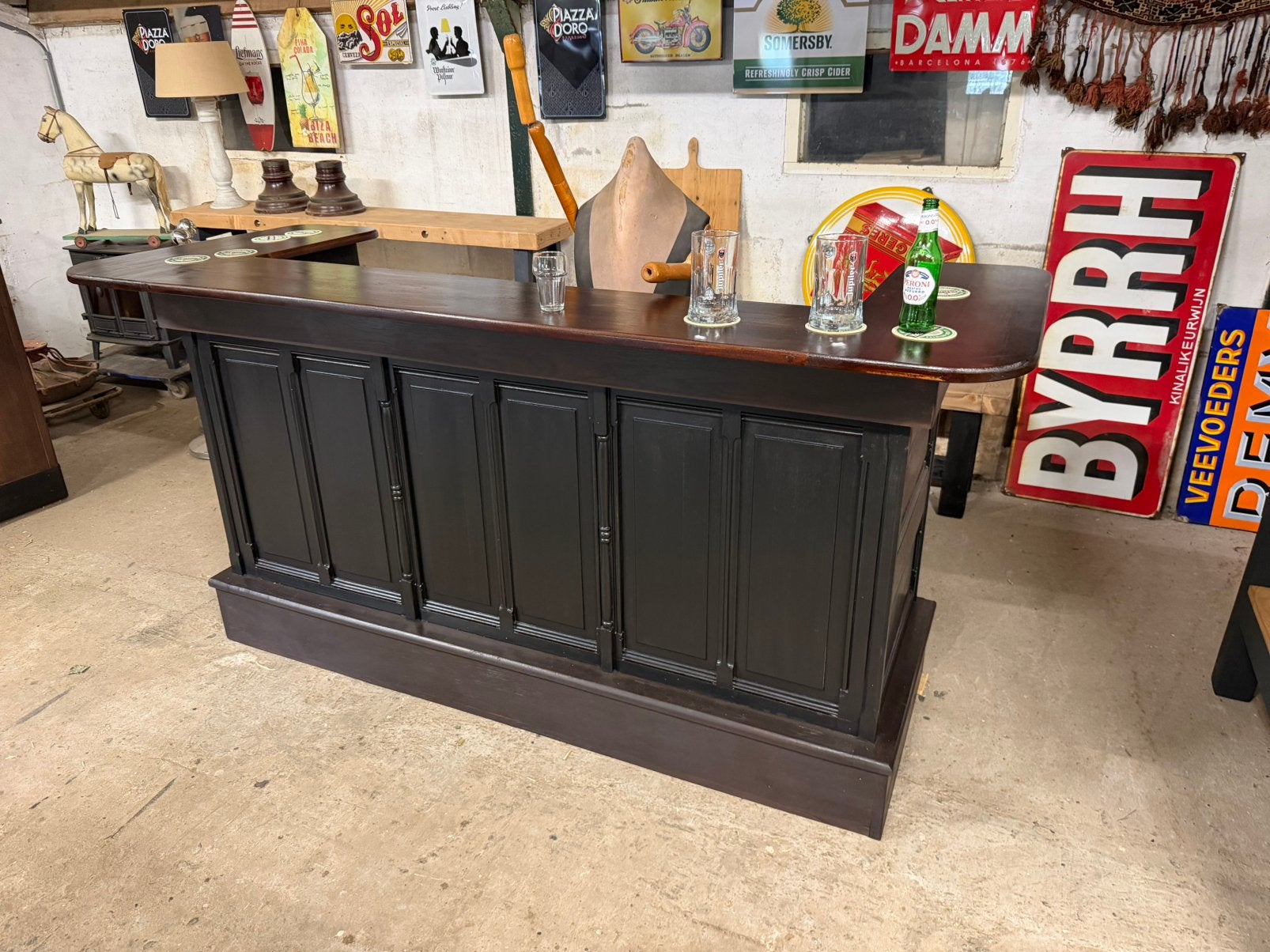 Bar toog mancave huisbar  kantine tuinhuis, Ophalen, M, Zo goed als nieuw, M