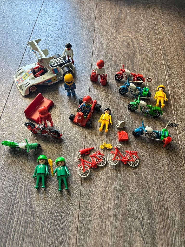 Playmobile motoren F1, Ophalen, Gebruikt