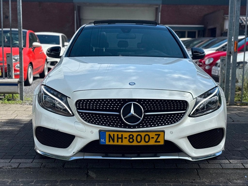 Mercedes-Benz C-klasse 180 AMG Line | Panoramadak | Burmeste, Auto's, Automaat, Wit, Bedrijf, Sedan