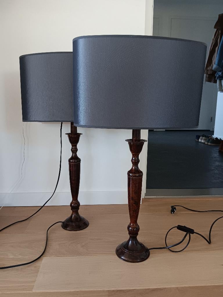 Schemerlampen, klassiek, brocante, Huis en Inrichting, Lampen | Tafellampen, Ophalen, Gebruikt, Minder dan 50 cm