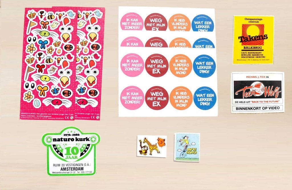 Vintage stickers partij jaren 80/90 – 10 stuks, Ophalen of Verzenden, Zo goed als nieuw, Overige typen