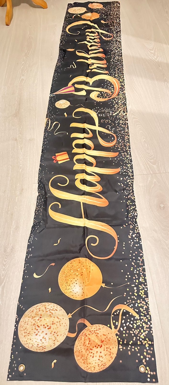Happy birthday banner vlag spandoek, Ophalen of Verzenden, Zo goed als nieuw, Versiering, Verjaardag