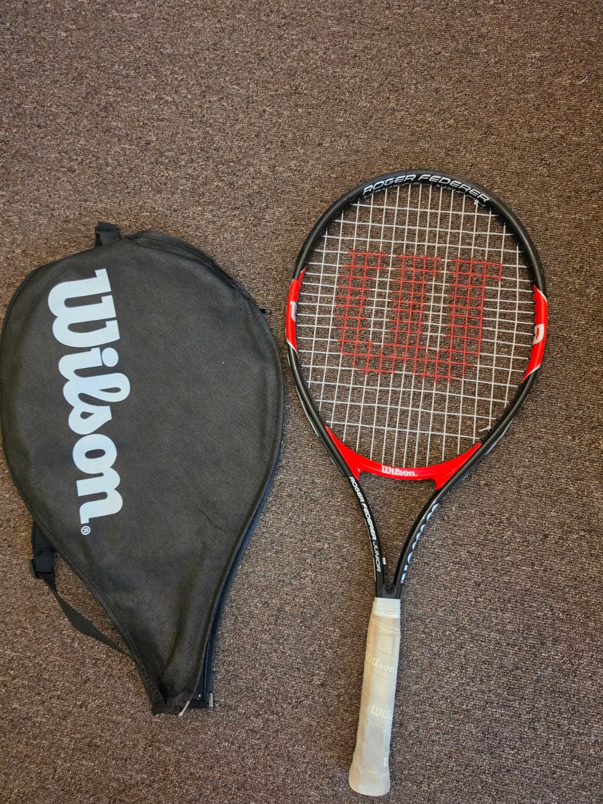 Wilson Roger Federer Junior 25 tennisracket met hoes, Ophalen, Gebruikt, L00, Wilson