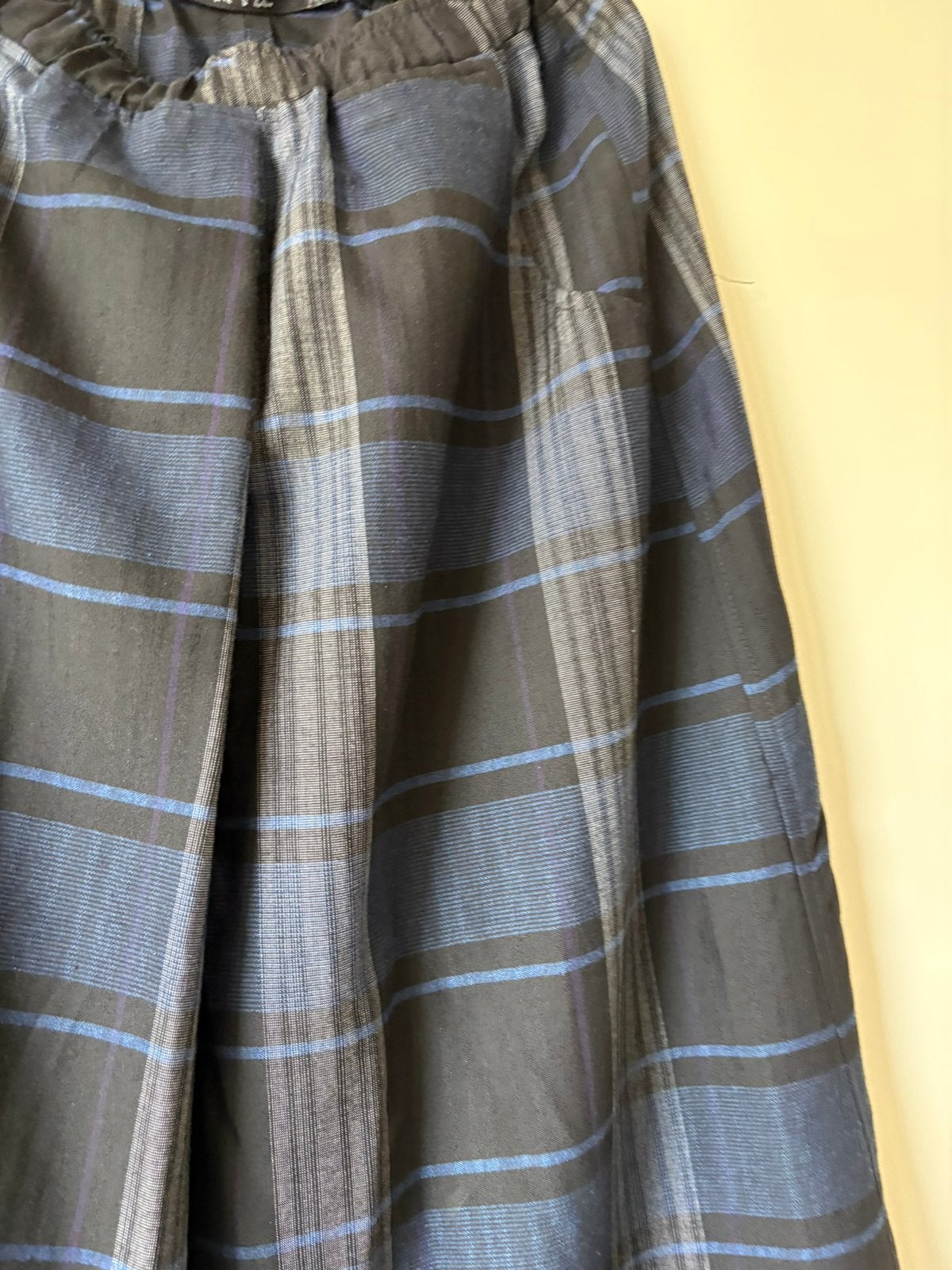 Prachtige ruit rok, 1 keer gedragen mt 46, Blauw, Maat 46/48 (XL) of groter, Ophalen of Verzenden, Zo goed als nieuw