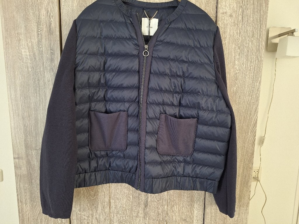 s. Oliver donsjack, Blauw, Ophalen of Verzenden, Jasje of Colbert, Nieuw