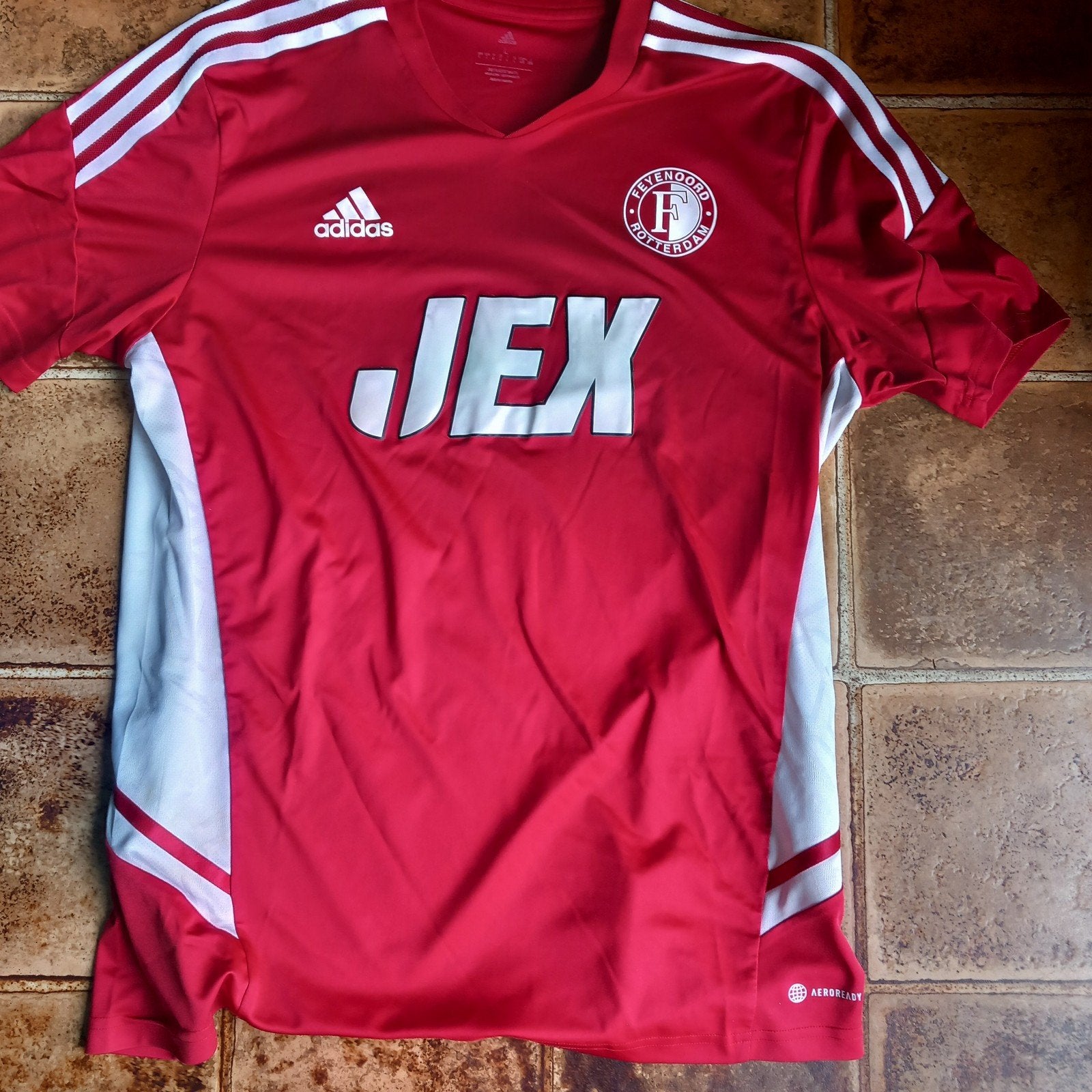 feyenoord Adidas jex shirt maat L, Ophalen of Verzenden, Zo goed als nieuw, Feyenoord, Overige typen