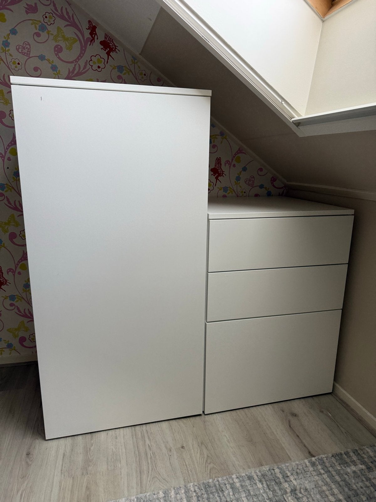IKEA Platsa kast met legdeel en 2 lades - Zo goed als nieuw, Ophalen, 100 tot 150 cm, 50 tot 100 cm, Zo goed als nieuw