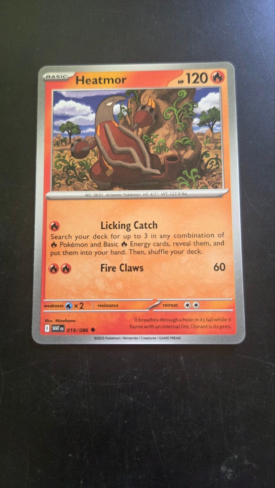 Heatmor 019/086 White Flare Pokémon Kaart, Verzenden, Zo goed als nieuw, Losse kaart