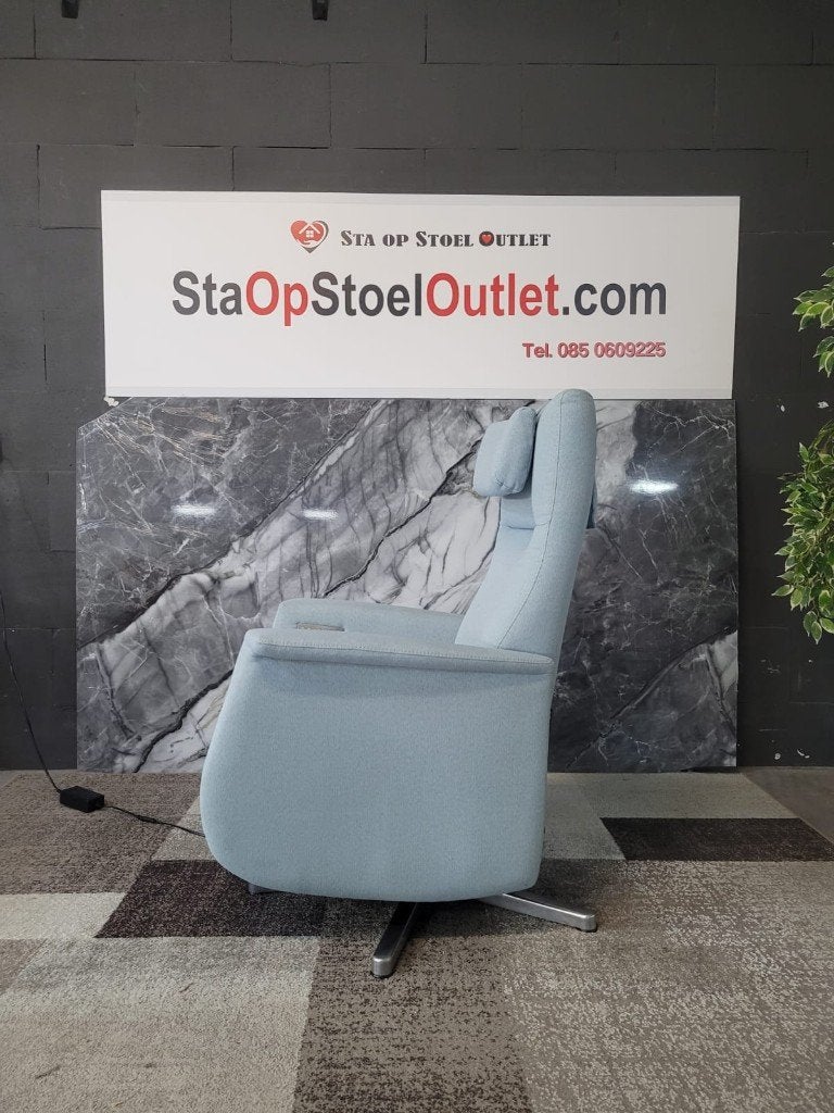 Staopstoel Prominent met topswing en accu en lumbaalsteun, Minder dan 75 cm, Ophalen of Verzenden, Zo goed als nieuw, Stof