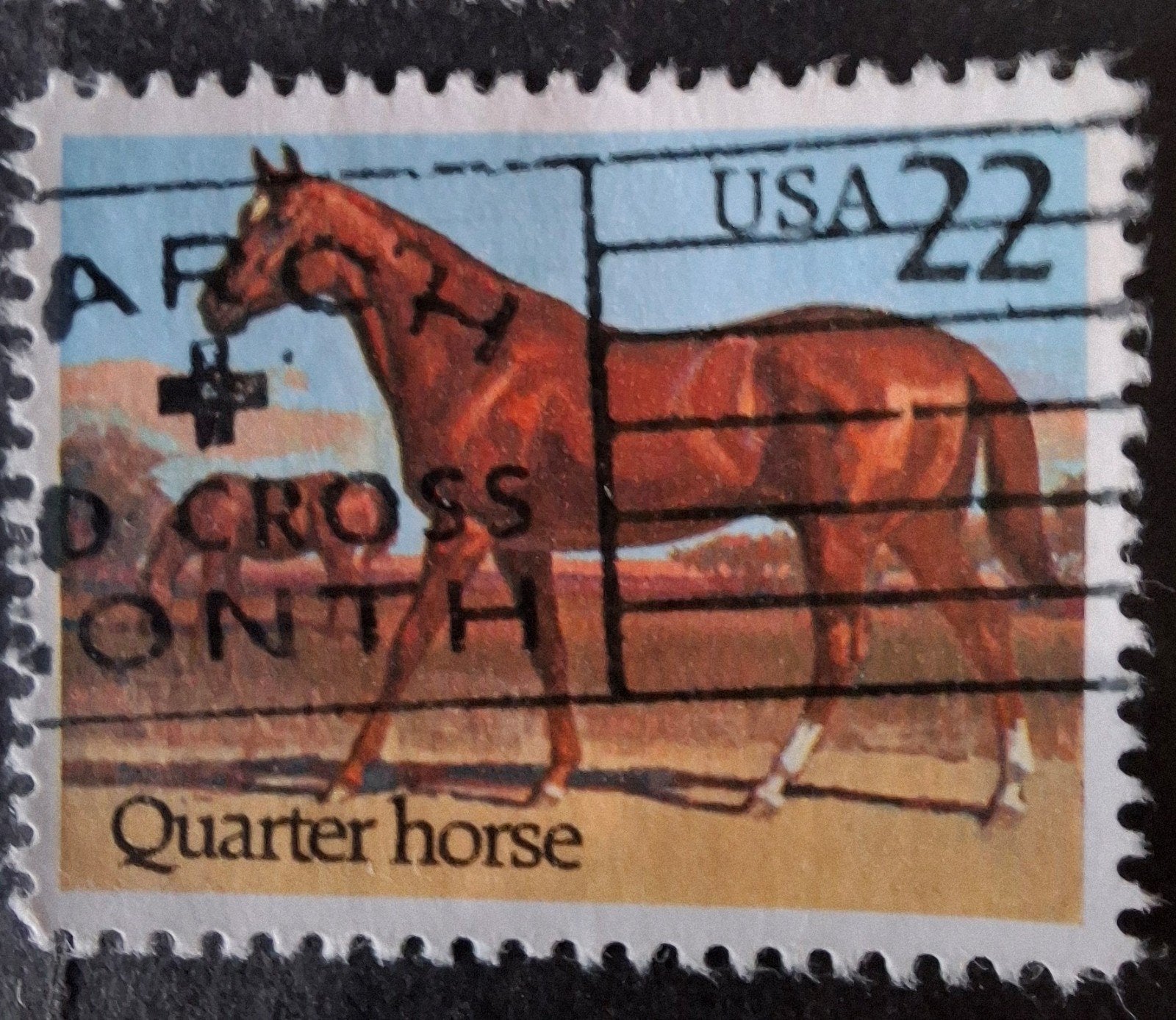 Usa 367 paard, Postzegels en Munten, Postzegels | Amerika, Ophalen of Verzenden, Noord-Amerika