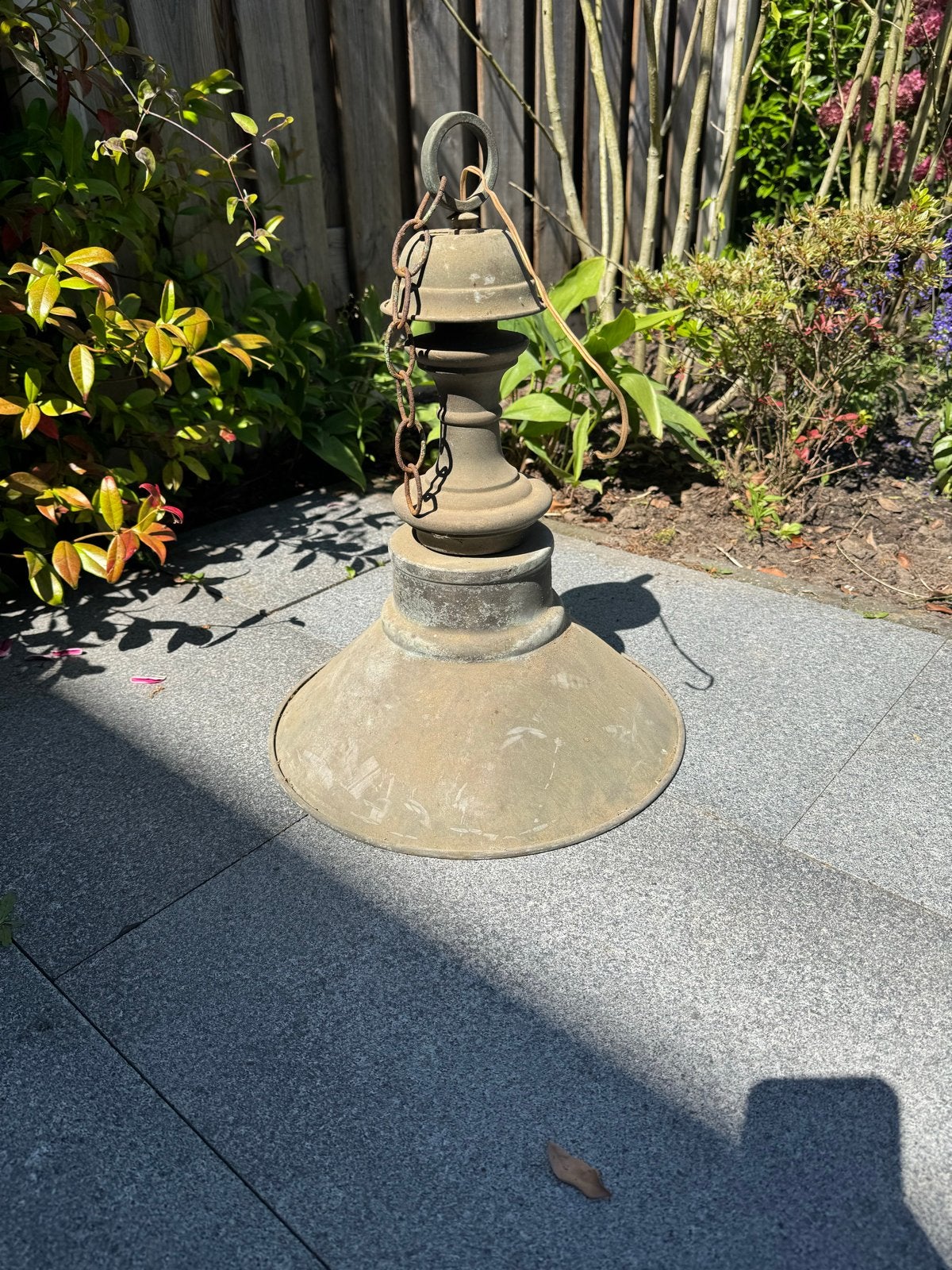Vintage bronzen lamp uit 1955, Ophalen