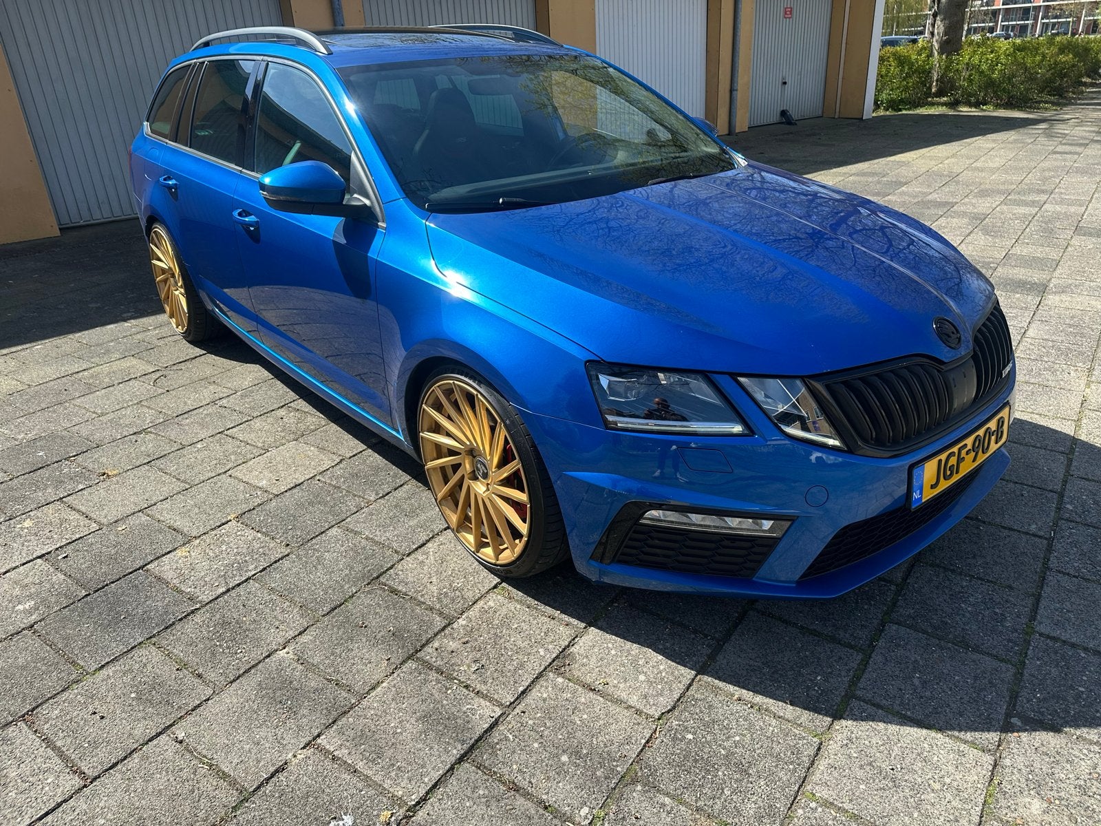 Skoda Octavia 2.0 TSI 169KW Combi DSG 2017 Blauw, Auto's, 4 cilinders, 1984 cc, Blauw, Bedrijf