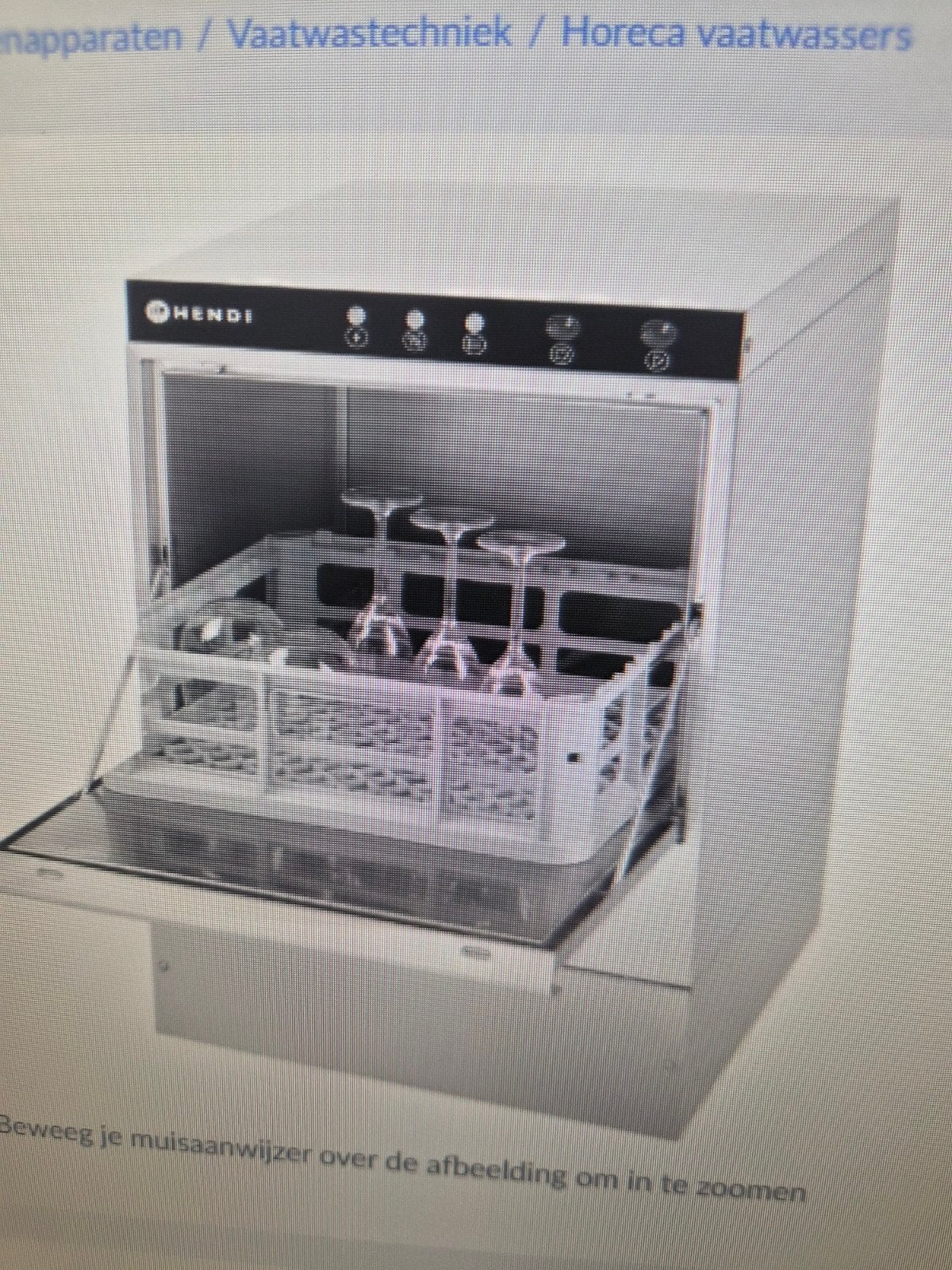 Horeca Hendi K40 NIEUW Glazenspoelmachine