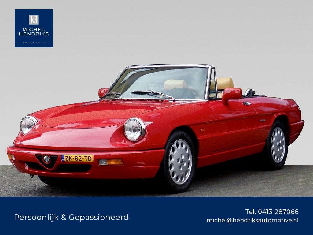 Alfa Romeo Spider 2.0 OrigNL - Hardtop - BTW, 1965 cc, Dealer onderhouden, Achterwielaandrijving, Gebruikt