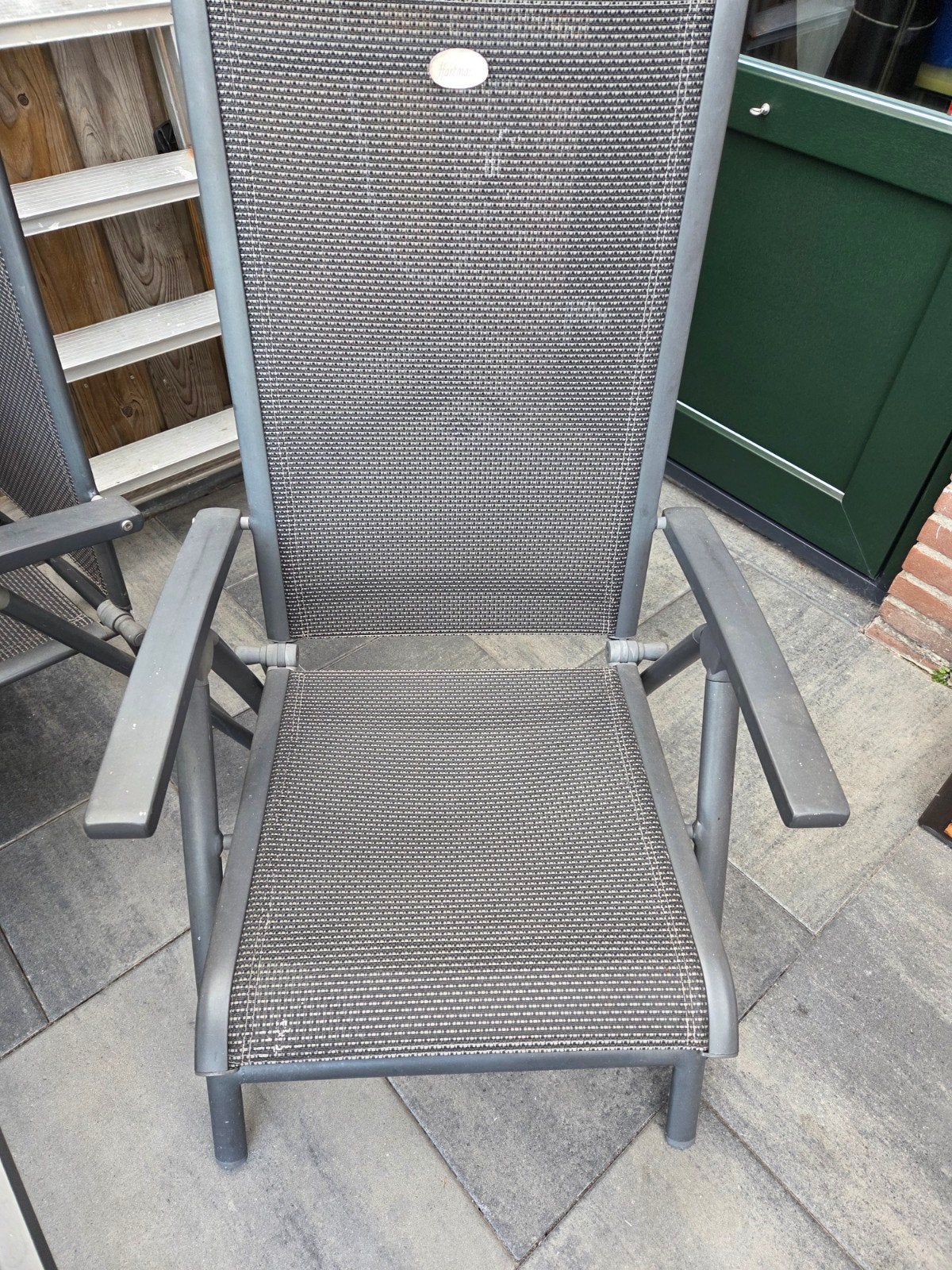 Hartman tuinset met 4 verstelbare stoelen, 4 zitplaatsen, Gebruikt, Aluminium, Ophalen of Verzenden