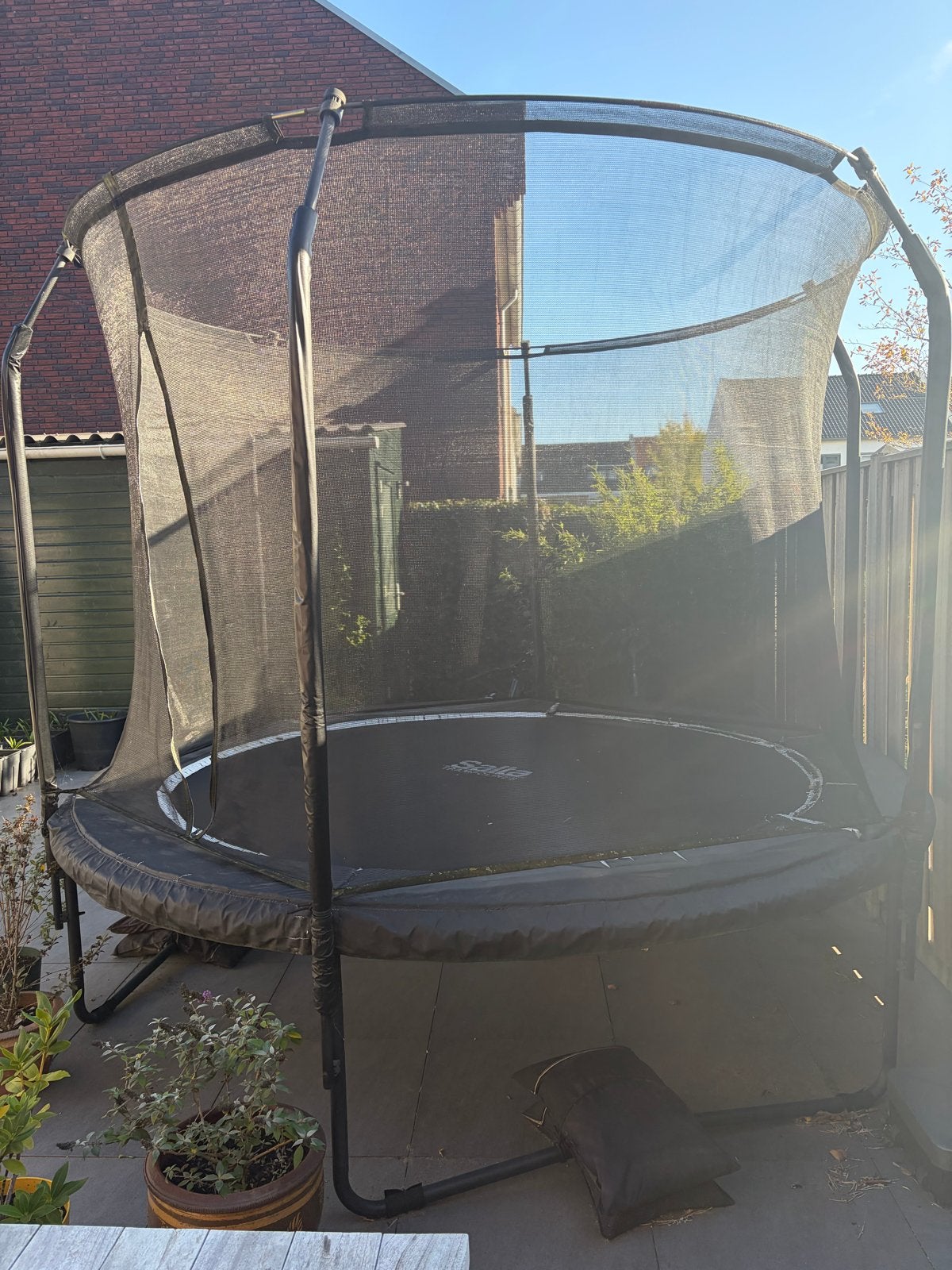 Salta trampoline (3 meter), Ophalen, Gebruikt