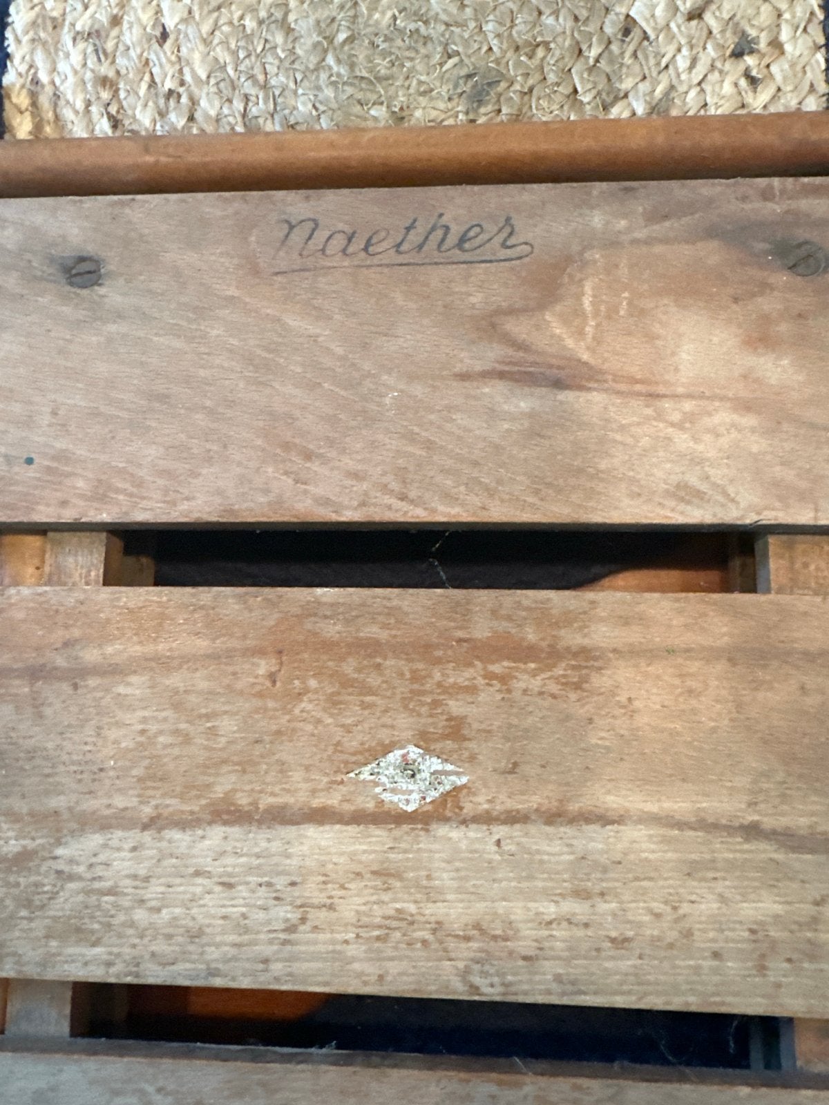 Vintage Naether houten klapstoel rond de 100 jaar, Ophalen of Verzenden