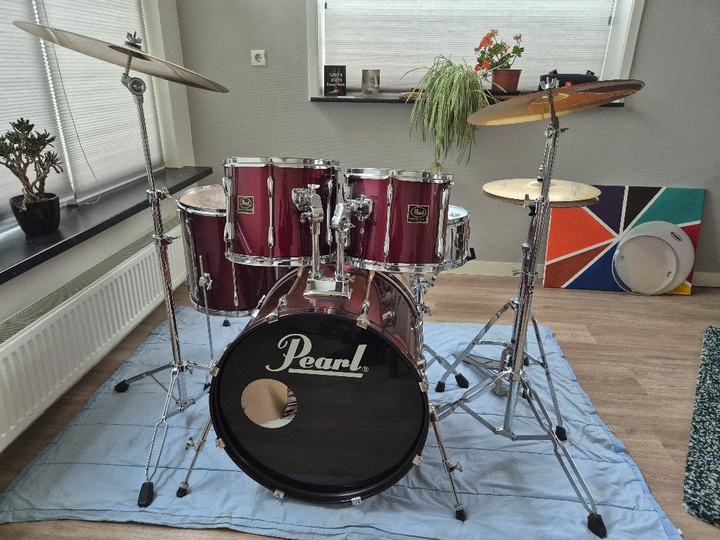 Pearl drumstel, Muziek en Instrumenten, Drumstellen en Slagwerk, Ophalen, Gebruikt, Pearl