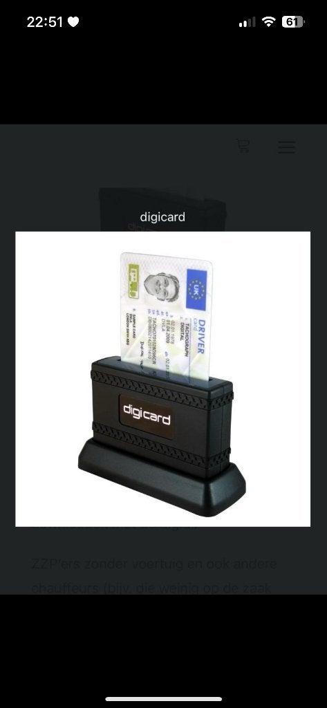 Tachograaf Digicard Uitleesunit Bestuurderspas, Computers en Software, Overige Computers en Software, Nieuw, Ophalen of Verzenden