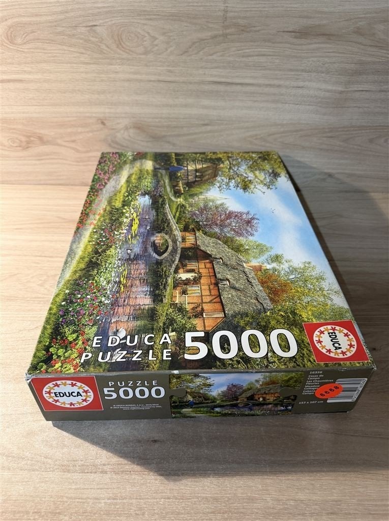 educa - meadow cottages - 5000 stuks -s6668, Verzenden, 500 t/m 1500 stukjes, Zo goed als nieuw