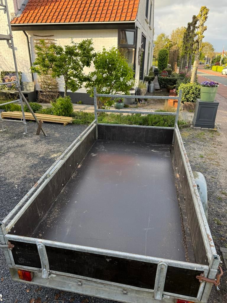 Enkelasser aanhanger met nieuw houtwerk, Auto diversen, Aanhangers en Bagagewagens, Ophalen, Gebruikt