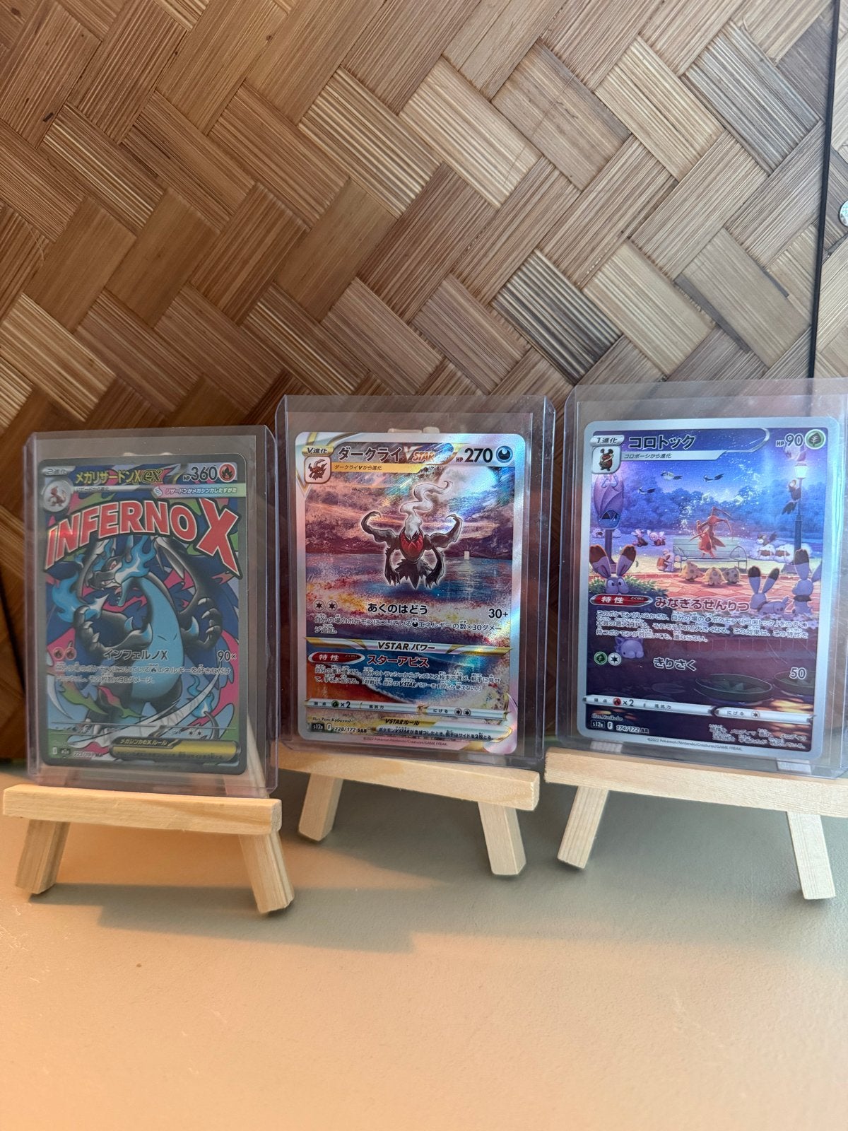 Pokémonkaarten: Charizard Inferno X, Darkrai, Kricketune, Ophalen of Verzenden, Gebruikt, Meerdere kaarten, Foil