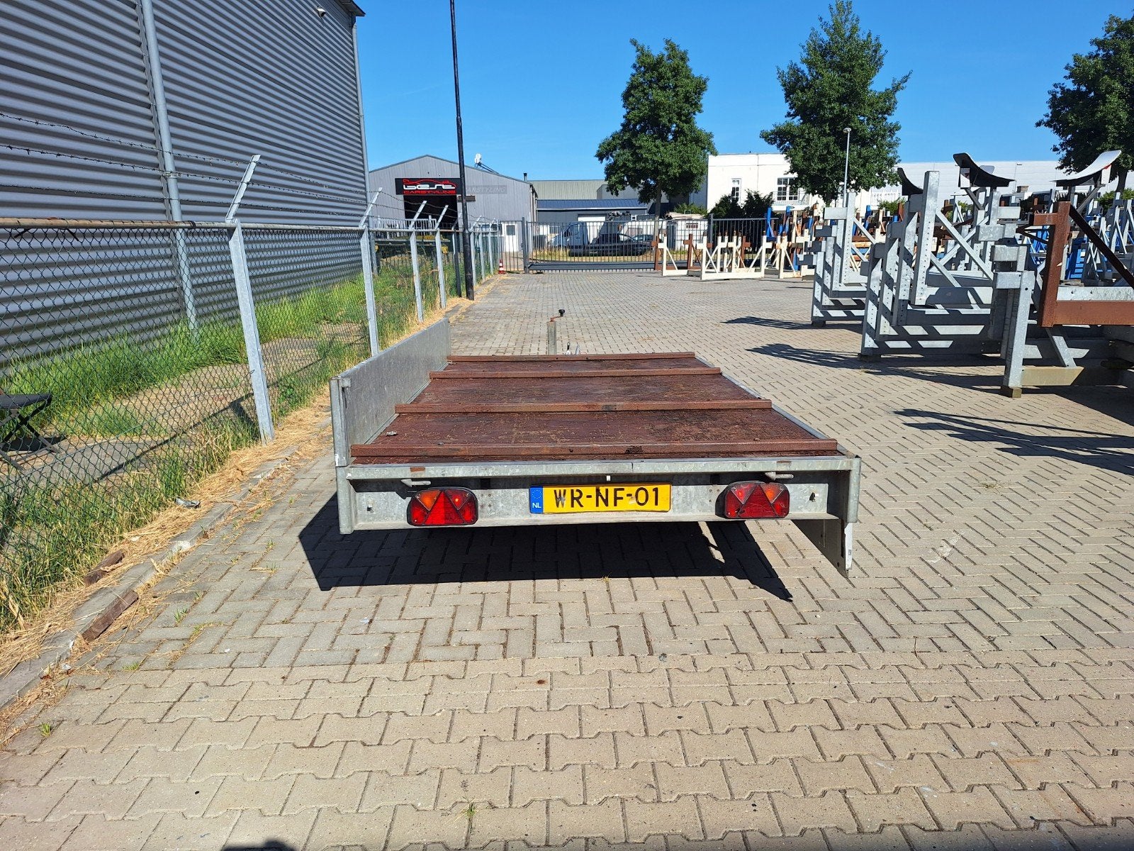 Anssems 3 Tons Plateauwagen Tandemasser Geremd (koppeling), 100 liter of meer, Ophalen, Gebruikt, Transportkar