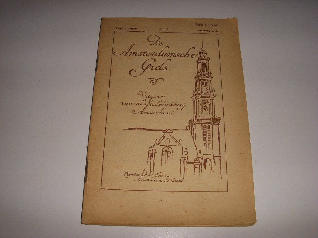 De Amsterdamsche Gids augustus 1926, Ophalen of Verzenden, Gelezen, Overige typen